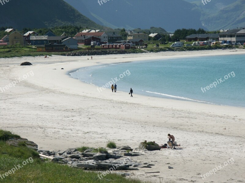 Lofoten Beach Norway Arctic Sand