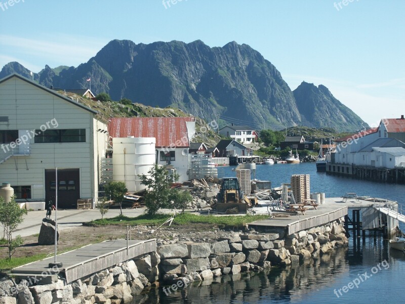 Skrova Norway Island Coastline Nordic