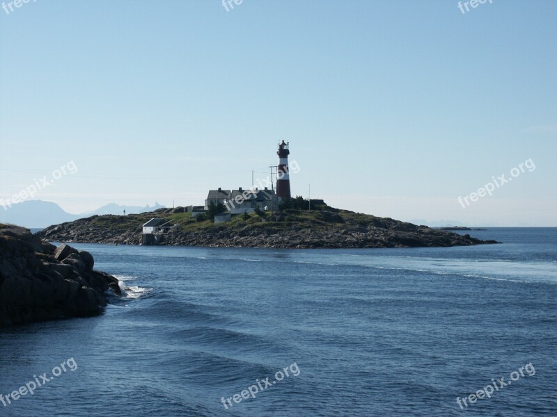 Skrova Norway Sea Arctic Lighthouse