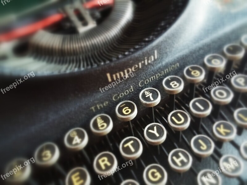 Type Typewriter Font Writing Author