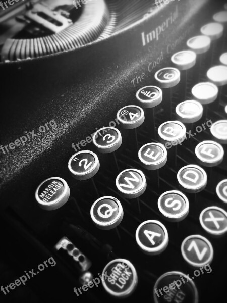 Type Typewriter Font Writing Author