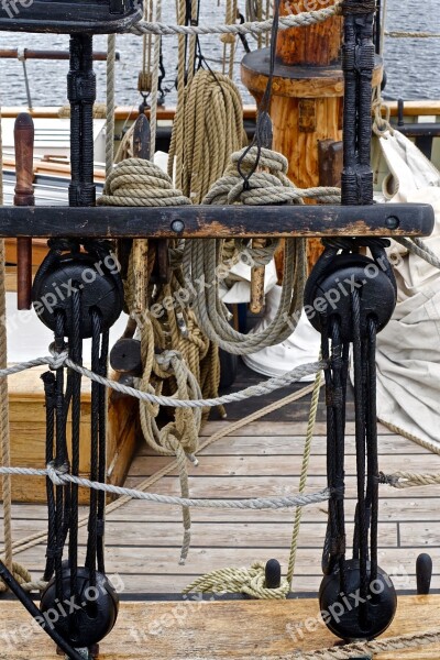 Nautical Ropes Equipment Yachting Sailing