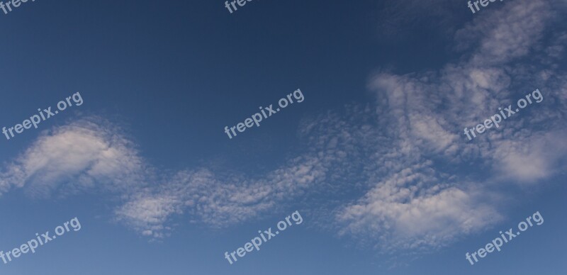 Clouds White Blue Fluffy Delicate