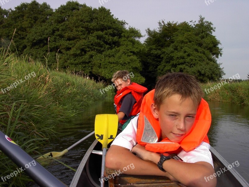 Gudenå Canoe Children Free Photos