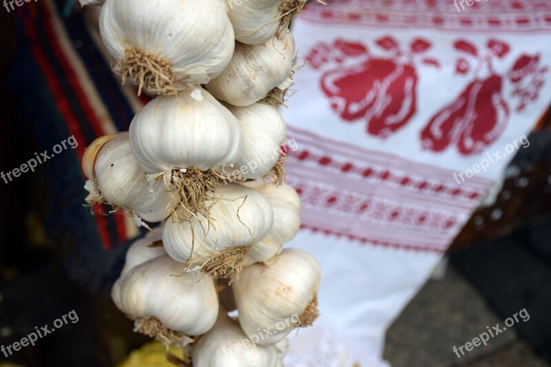 Garlic Food Cooking Healthy Vegetable