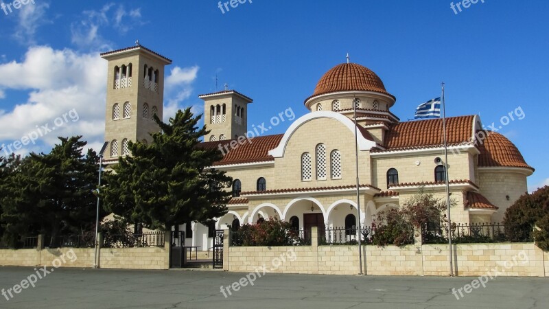 Cyprus Xylotymbou Ayios Rafael Church Orthodox