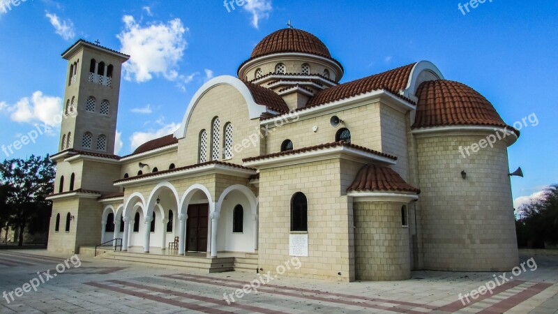 Cyprus Xylotymbou Ayios Rafael Church Orthodox