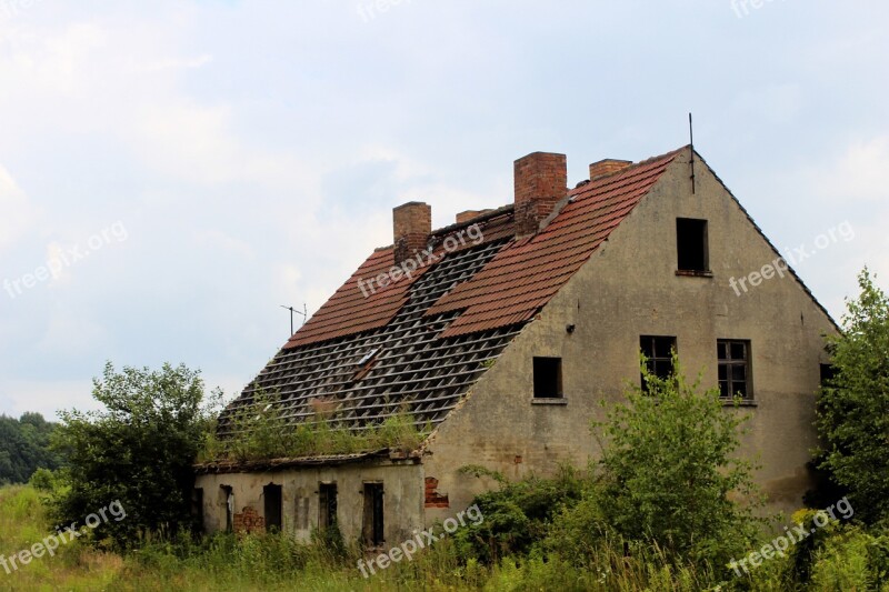 House Wilderness Ruin Broken Decay