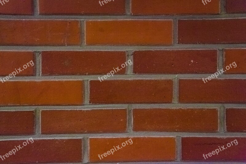 Brick Wall Bricks Red Pattern Construction