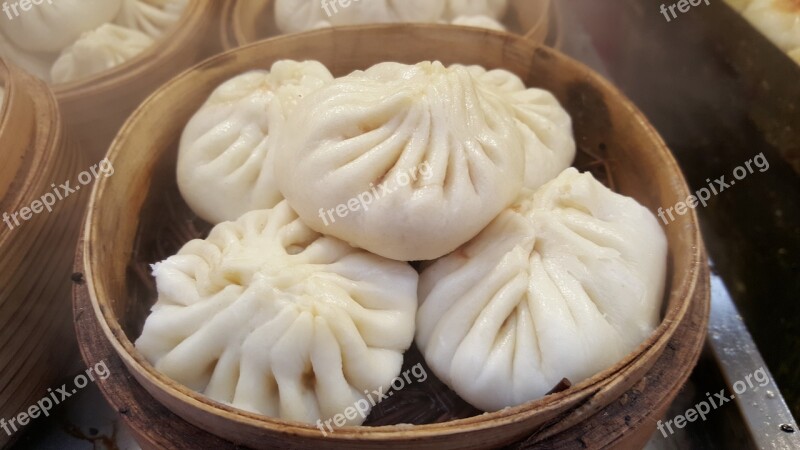 Steamed Stuffed Bun Fresh Food Street Food Raw Food Free Photos