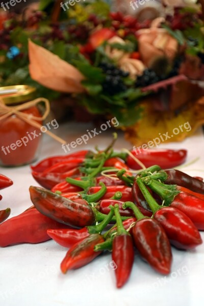 Red Peppers Pepper Red Vegetable Food