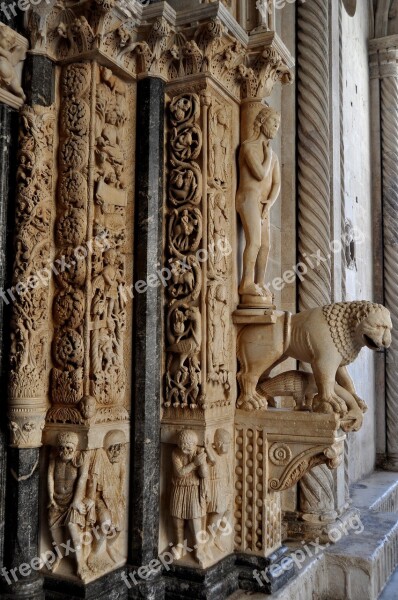 Cathedral Of St Lawrence Trogir Unesco Croatia Cathedral