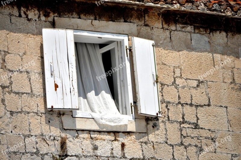 Window Dalmatian Window Riva Waterfront Trogir