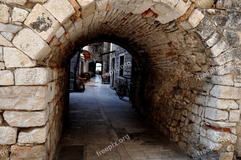 Street Trogir Croatia Europe Dalmatia