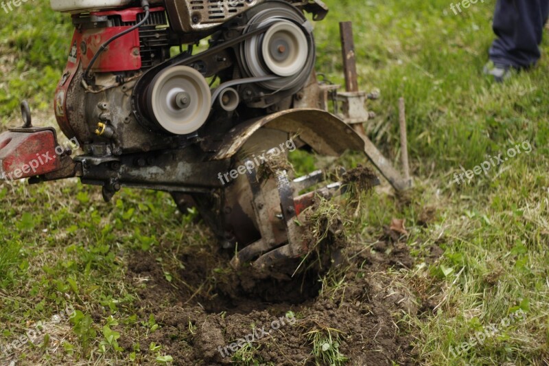 Motocultivator Engine Little Agricultural Device