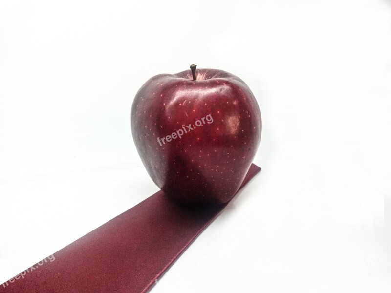 Fruit Apple Red Apple White Background White