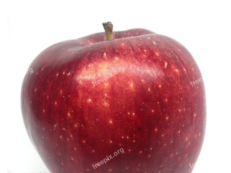 Fruit Apple Red Apple White Background White