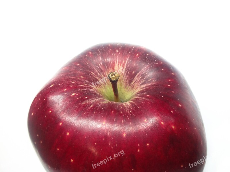 Fruit Apple Red Apple White Background White