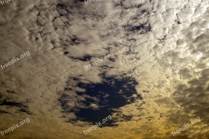 Clouds Radiant Miracle Sky Dramatic