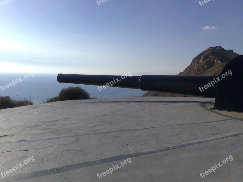 Cartagena Murcia Beach Cannons Spain