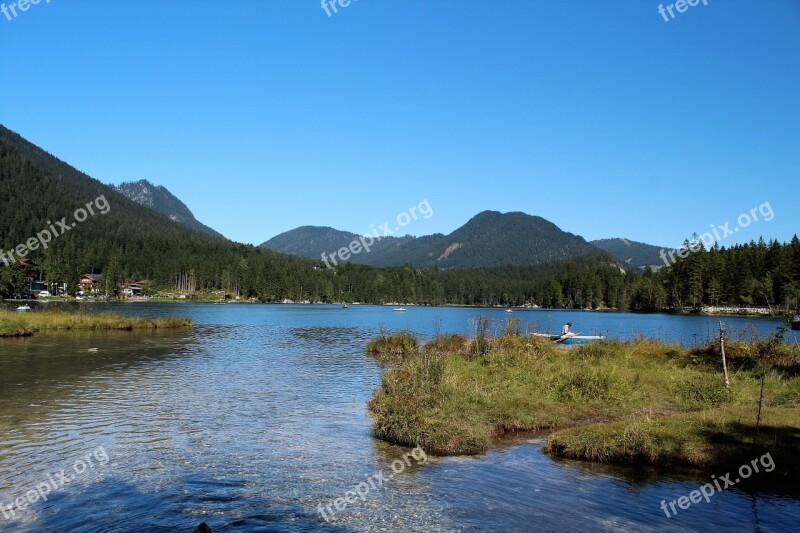 Lake Berchtesgaden Bavaria Hintersee Berchtesganderland