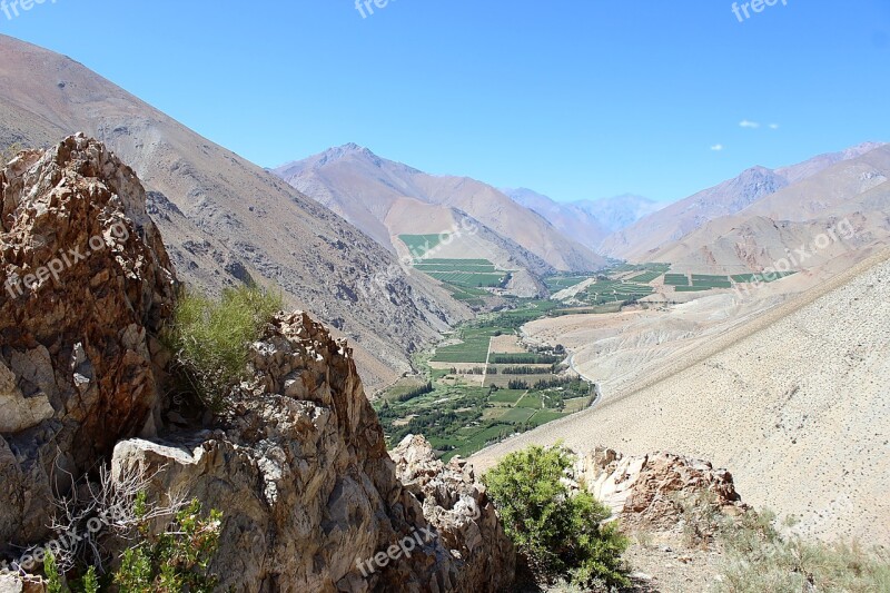 Chile-valley Elqui-town Sunk Free Photos