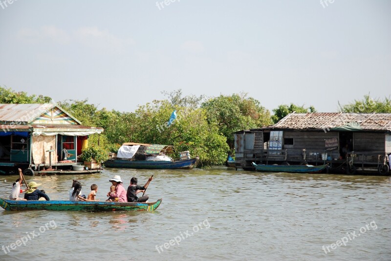 Cambodia Pile-dwelling Times Family Southeast Asia