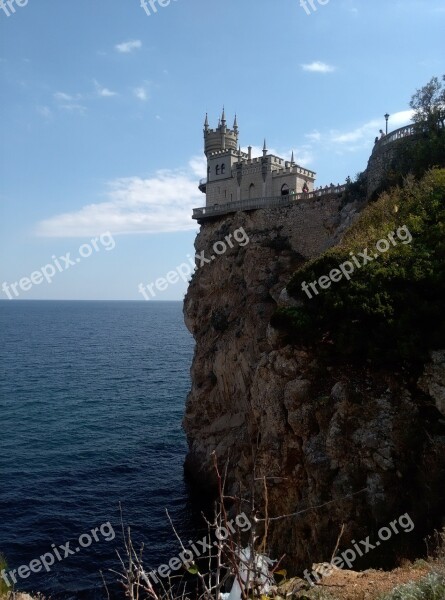 Crimea Swallow's Nest Black Sea Free Photos