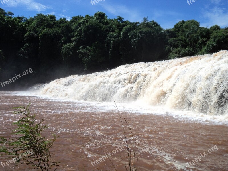 Landscape Rio Waterfall Water Outdoors