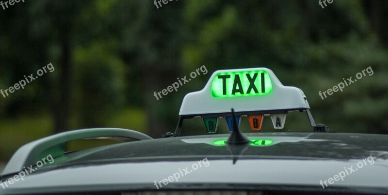 Taxi Transport Teaches Driver Free Photos