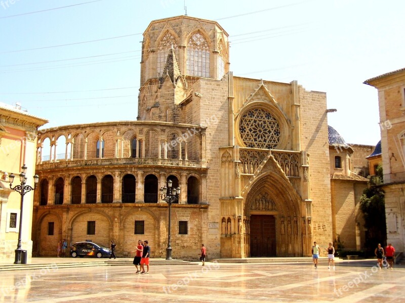 Valencia España Plaza De La Virgen Free Photos