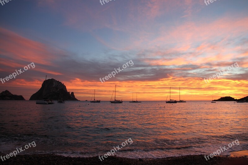 Es Vedra Eivissa Sunset Free Photos