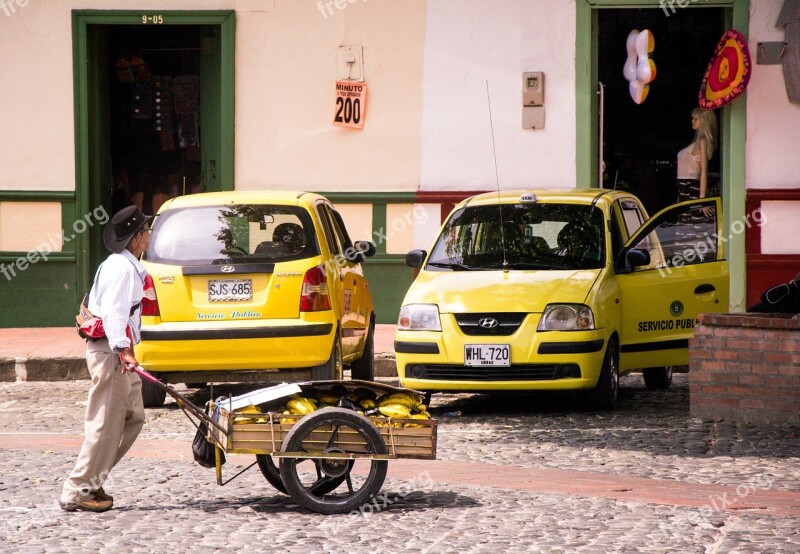 Cart Taxi Santafe De Antioquia Elder Truck