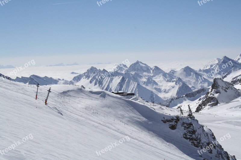 Zillertal Zillertal Winter Skiing Alpine Panorama