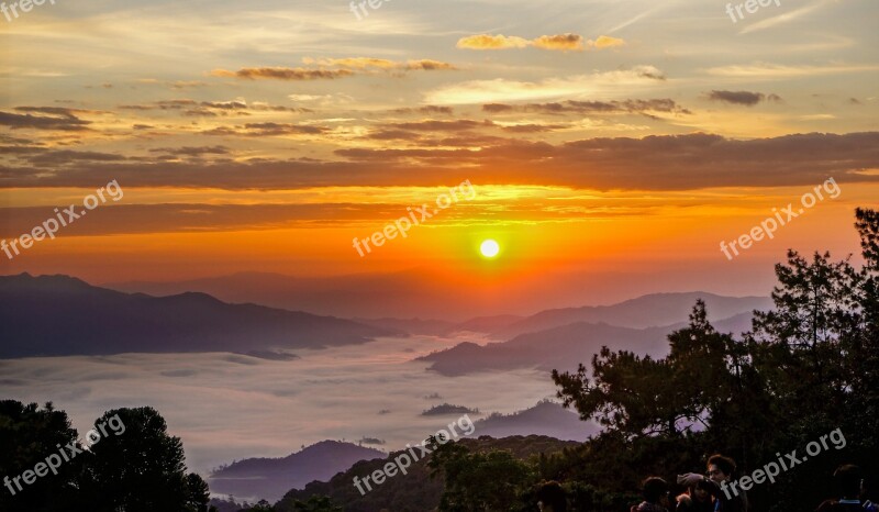 Huai Nam Dang Chiang Mai Thailand Sunrise Free Photos