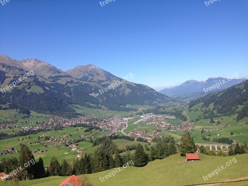 Mountain Landscape Wide Mountains Alpine Outlook