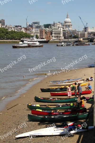 Canoe London Thames River Outdoors