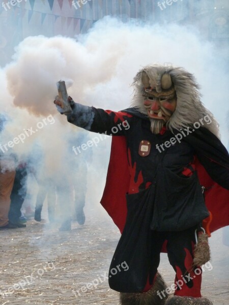 Fasnet Carnival Carnival Parade Rottenburg Smoke