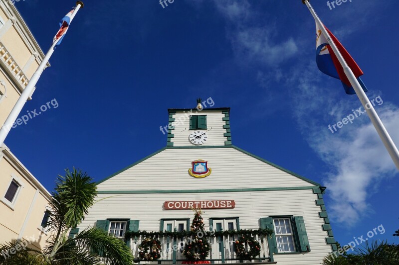 Philipsburg St Maarten Courthouse Free Photos