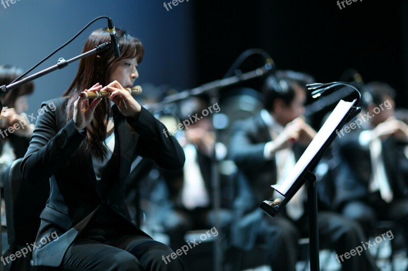 Instrument Korean Music Playing Perform