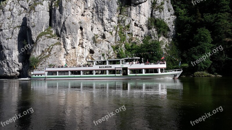 Danube Shipping River Danube Gorge Weltenburg