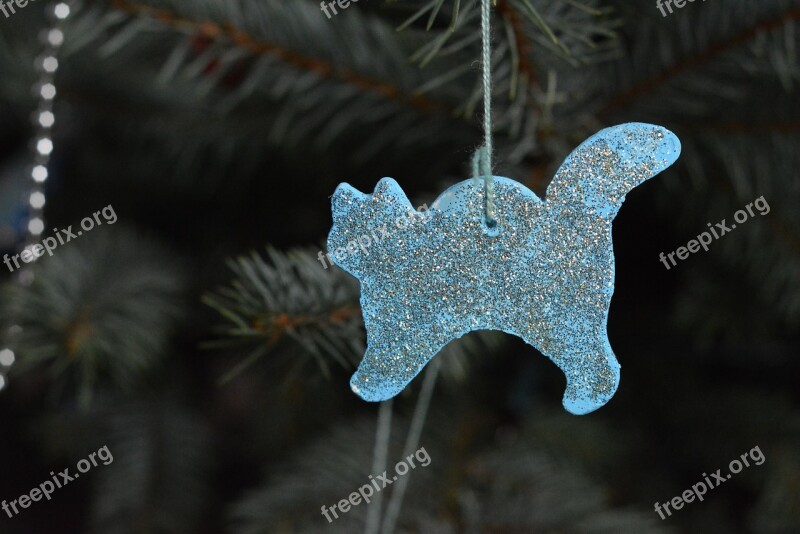 Christmas Tree Christmas Tree Decoration Christmas Decoration Cat