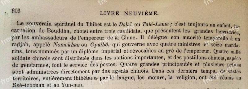 Appointment Of The Dalai Lama 1876 Translation Process Of Appointment Old Document