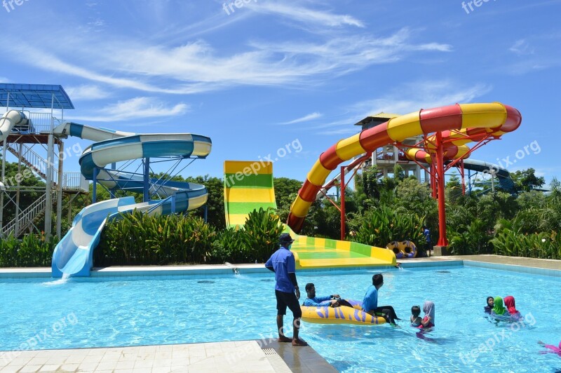 Waterboom Sky Makassar Indonesia Water