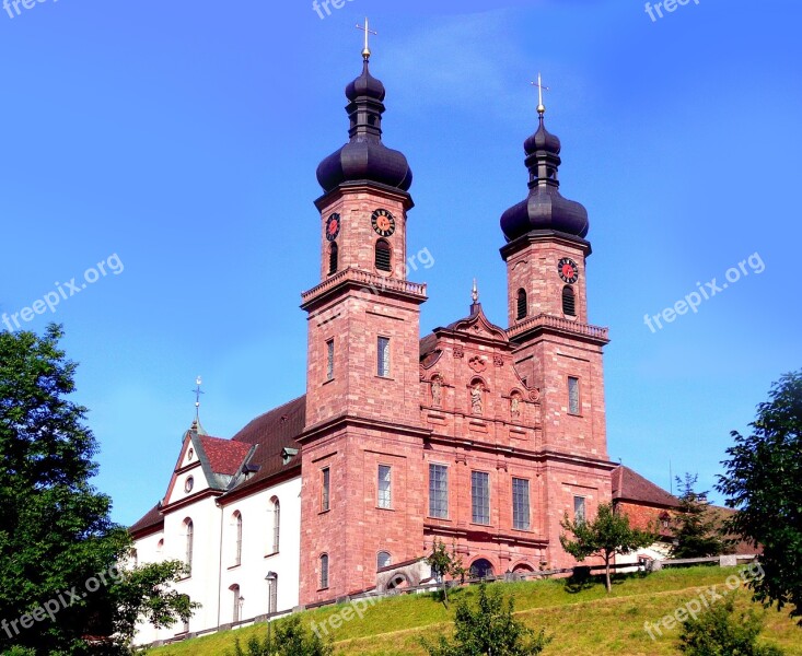 Baroque Church Glottertal St Peter Benedictines Red