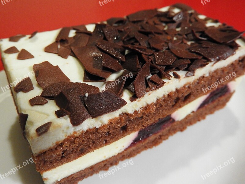 Black Forest Cake Dessert Chocolate Chips Free Photos