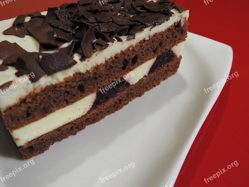 Black Forest Cake Dessert Chocolate Chips Free Photos