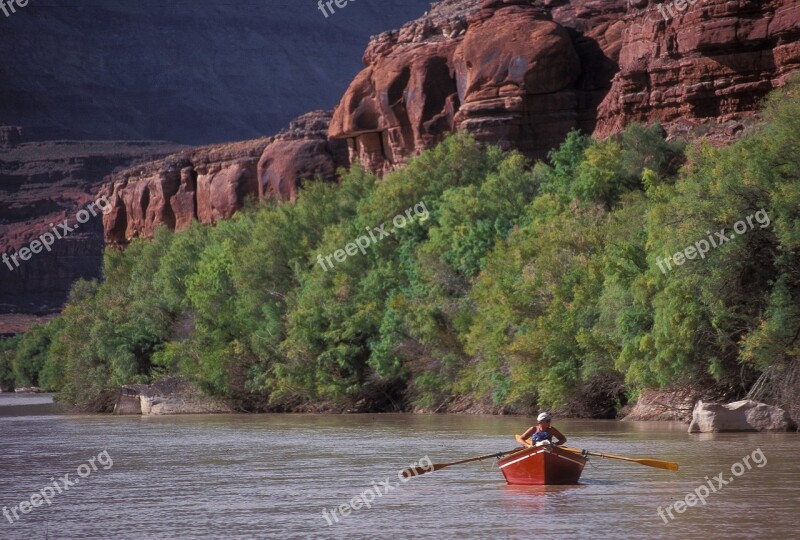 Dory Boat Rowing Water Recreation