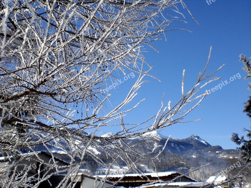 Winter Wintry Snow Mountains Snowy