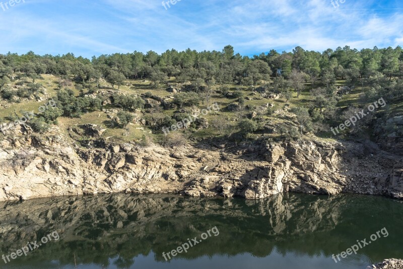 River Landscape Nature Water Trees